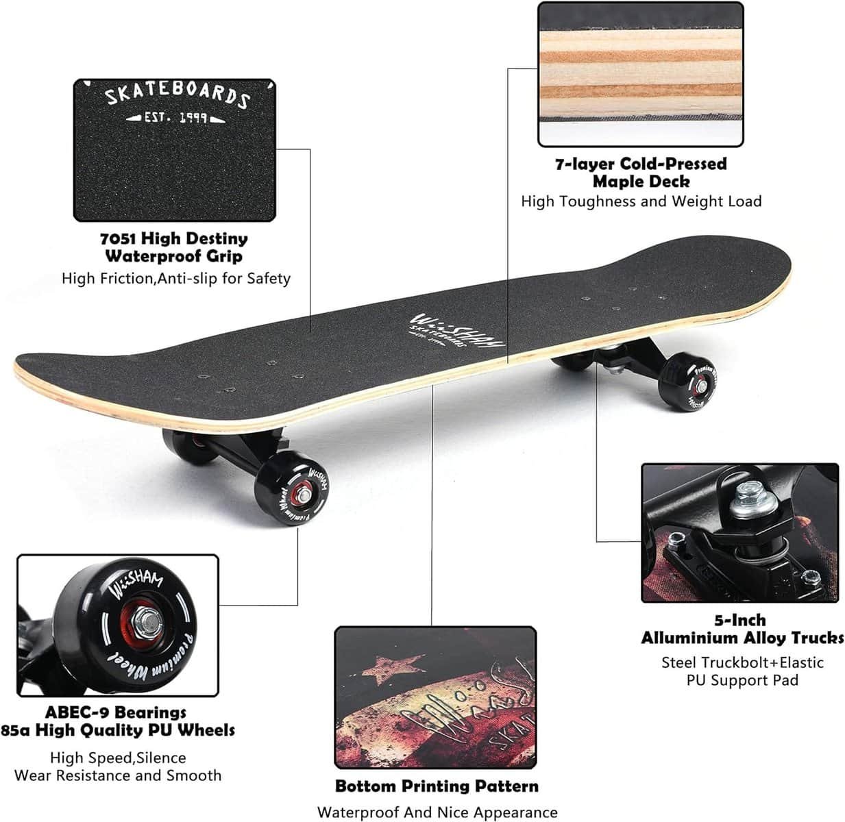 Amrgot Skateboards for Beginners Review