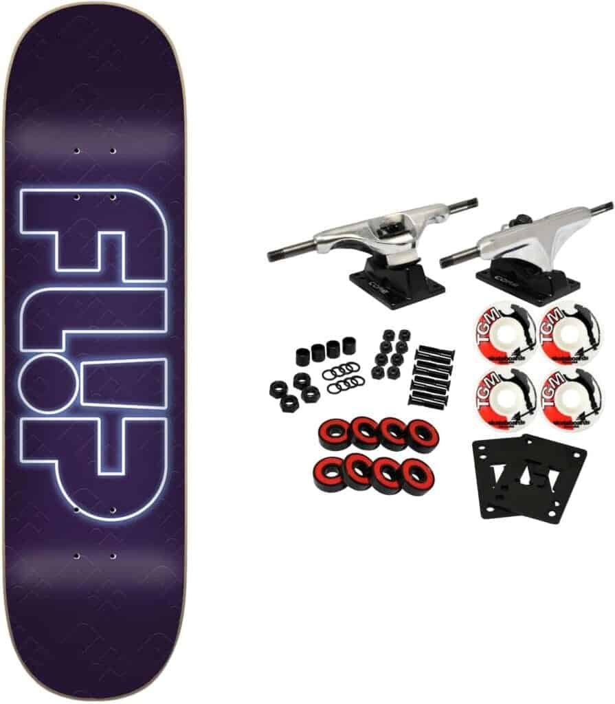 Flip Skateboard Complete Odyssey Neon Purple 8.0 x 31.85 Flip Skateboard Complete Odyssey Neon Purple 8.0 x 31.85