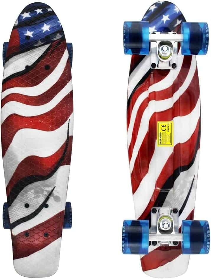 Skateboards Complete 22 Inch Mini Cruiser Retro Skateboard for Kids Boys Youths Beginners Skateboards Complete 22 Inch Mini Cruiser Retro Skateboard for Kids Boys Youths Beginners