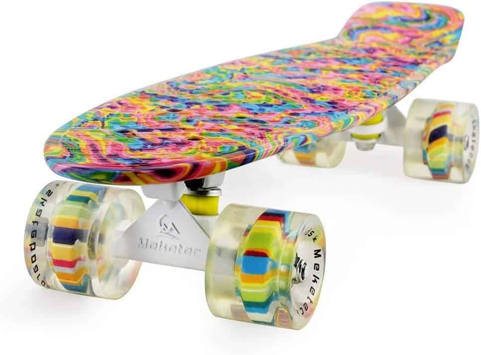 Skateboards Complete 22 Inch Mini Cruiser Retro Skateboard for Kids Boys Youths Beginners Skateboards Complete 22 Inch Mini Cruiser Retro Skateboard for Kids Boys Youths Beginners