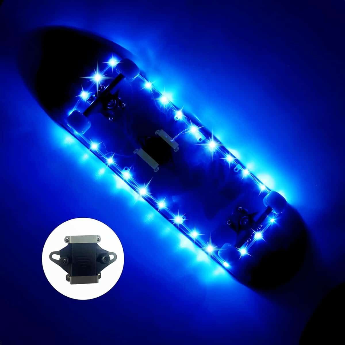 Eliteemo LED Skateboard Light, Remote Control Skateboard Light, Longboard Light,Shortboard Light,16 Color Change by Yourself, Waterproof, Shockproof,Super Bright to Display at Night,Good Gift for Kids