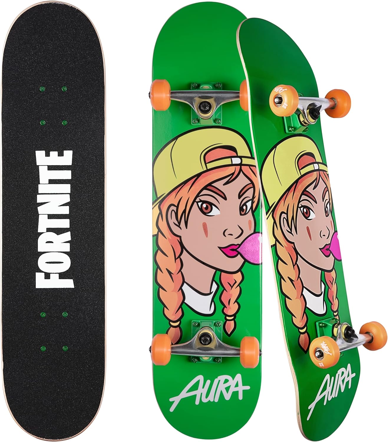 Fortnite 31 Skateboard - Cruiser Skateboard with Printed Graphic Grip Tape, ABEC-5 Bearings, Durable Deck  Smooth Wheels, Great for Teens