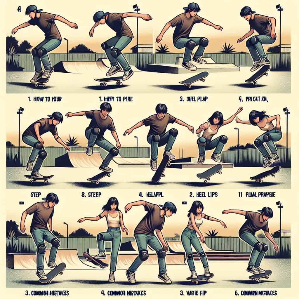 How Do I Practice Skateboard Heelflips And Varial Flips?