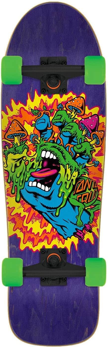 Santa Cruz Skateboard Complete Toxic Hand 80s Old School Shape 9.7 x 31.7 Santa Cruz Skateboard Complete Toxic Hand 80s Old School Shape 9.7 x 31.7