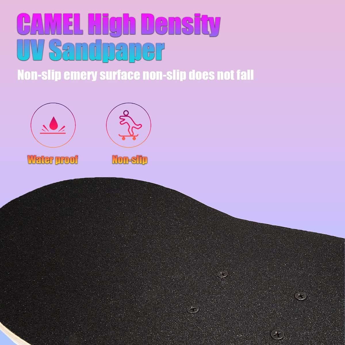 31 inch Skateboard Boys/Girl, 9-ply Maple Desk Skate Board for Cruising, Carving, Tricks and Downhill，Birthday, Christmas, Valentines Gifts (nanhai)