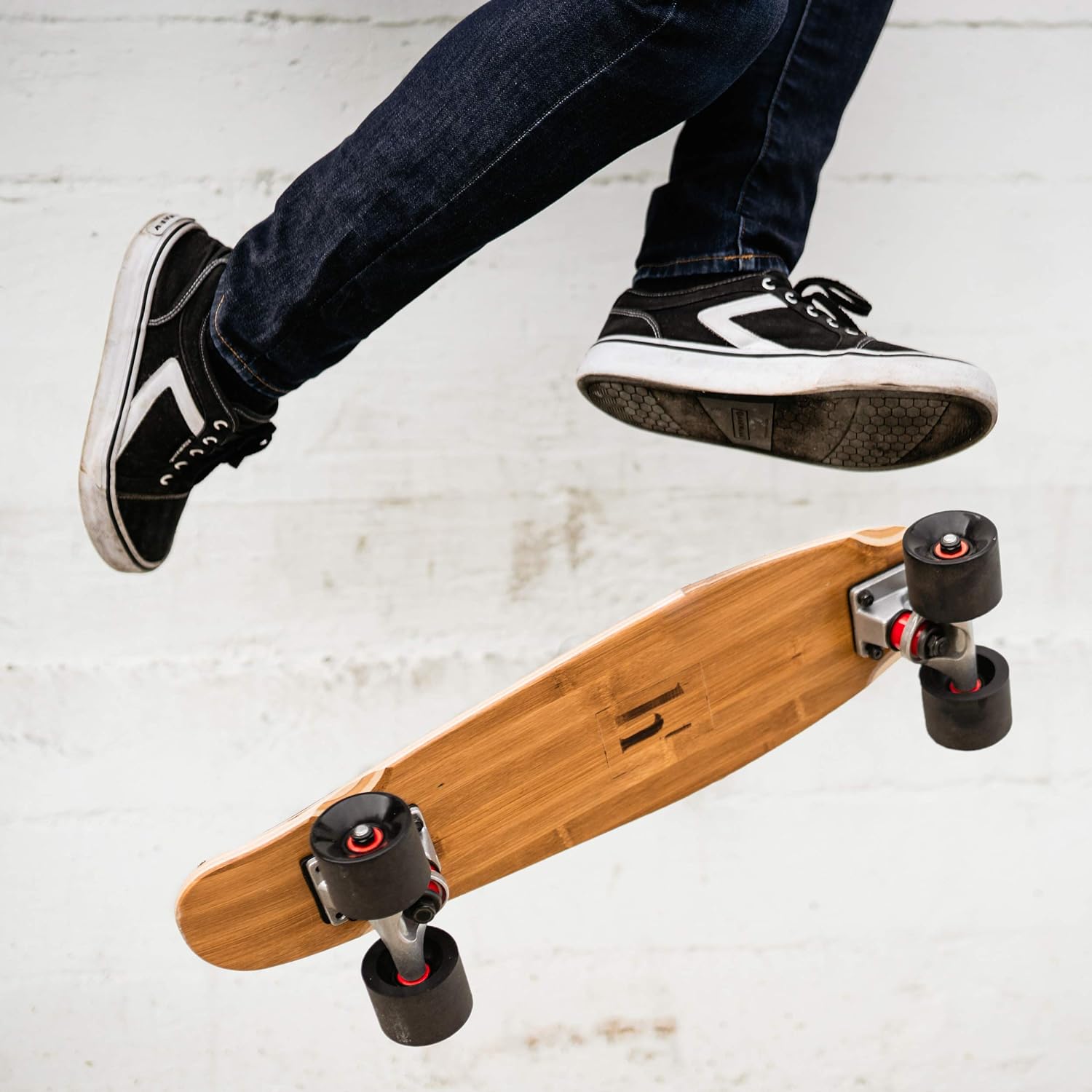 Haven T Essentials Complete 22 inch, 7 Ply Mini Cruiser Skateboard - Canadian Maple  Bamboo Deck, for Kids, Teens, and Adults, Anti-Skid, Waterproof, Lightweight