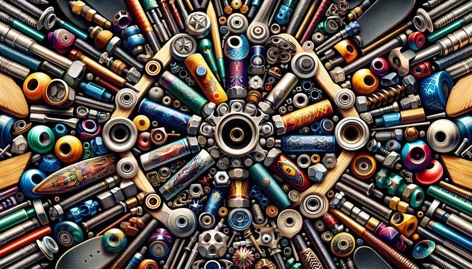 What Are The Options For Skateboard Hardware In Terms Of Size And Design?