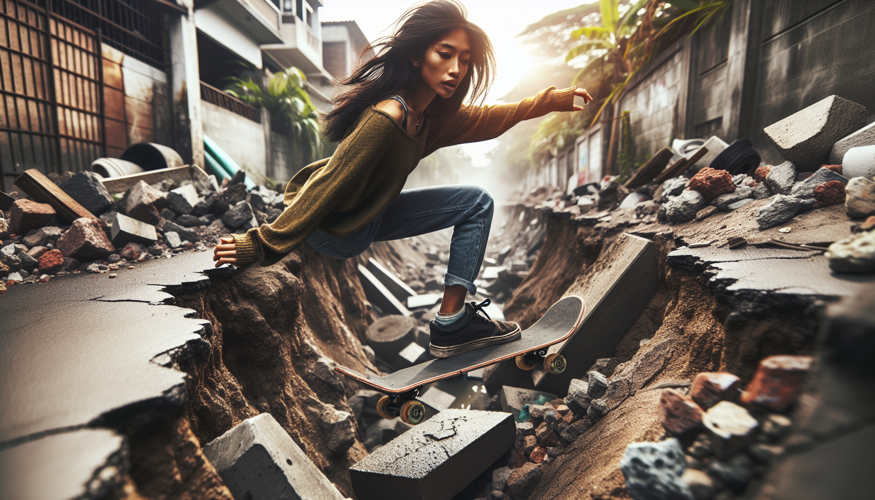 How Do You Handle The Challenges Of Skateboarding On Rough Or Uneven Surfaces?