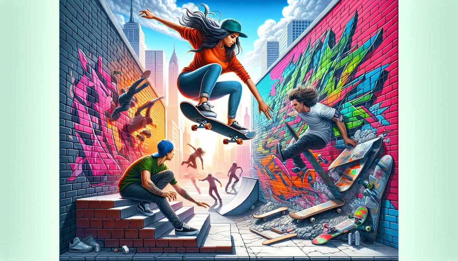 What Are The Key Skills And Strategies For Performing Skateboard Wall Rides And Slappies?