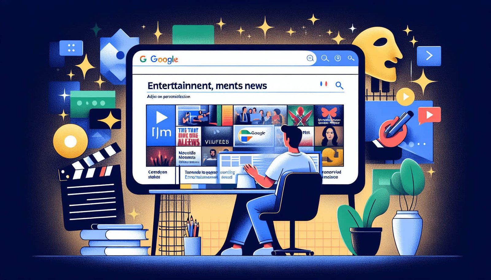 Find Entertainment News on Google