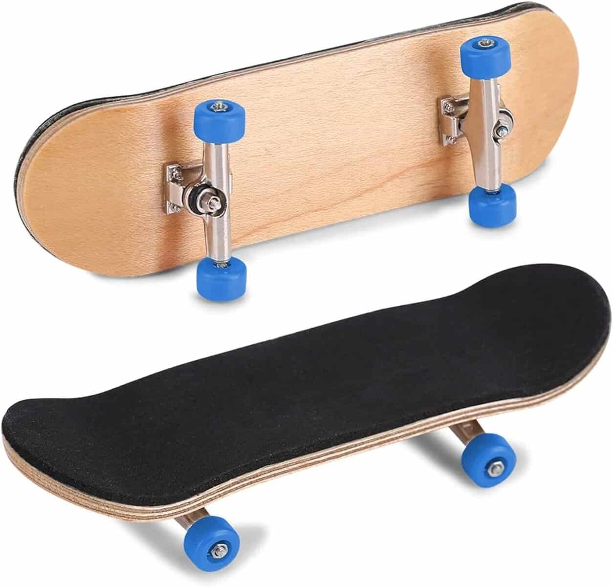 Walfront 1Pc Finger Skateboard 5 Layered Maple Wooden Alloy Reduce Pressure Mini Fingerboard with Box (Dark Blue) Walfront 1Pc Finger Skateboard 5 Layered Maple Wooden Alloy Reduce Pressure Mini Fingerboard with Box (Dark Blue)